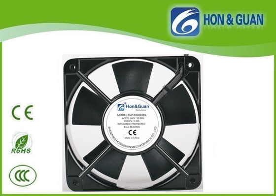 120V Electronic Cooling Fan 180 x 180 x 60mm Aluminum Alloy CE CCC